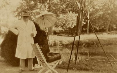 Winston Churchill Painting Statue