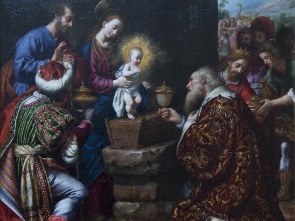 Adoration of Magi Painting