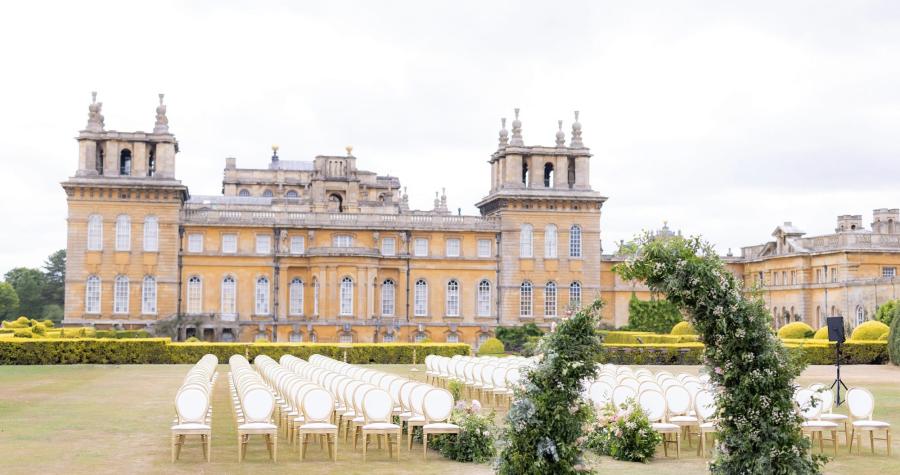 Outdoor wedding ceremony