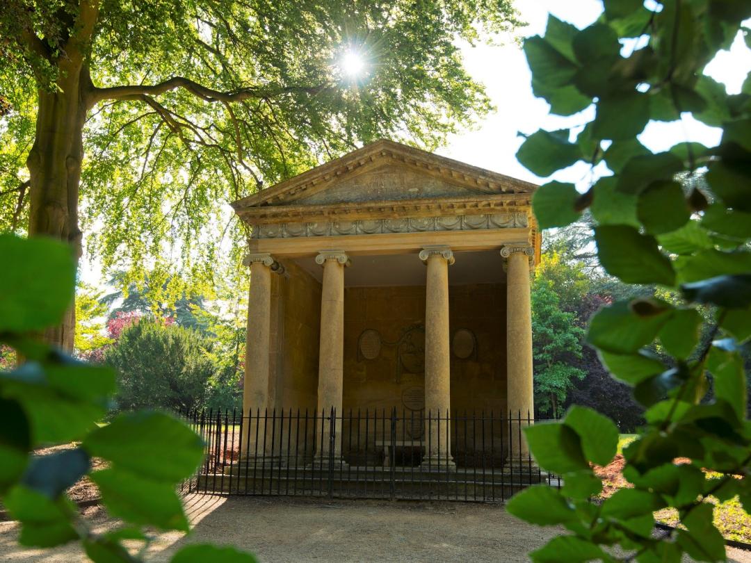 The Temple of Diana, the classical garden temple where Churchill proposed to Clementine