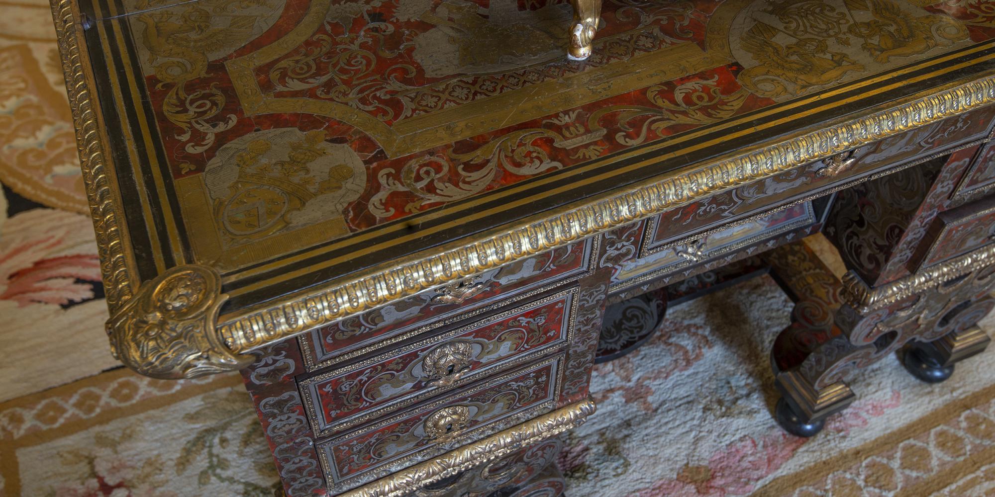 Boulle Marquetry writing table 