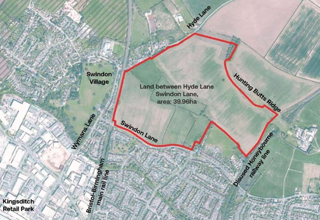 Proposed new homes at Cheltenham